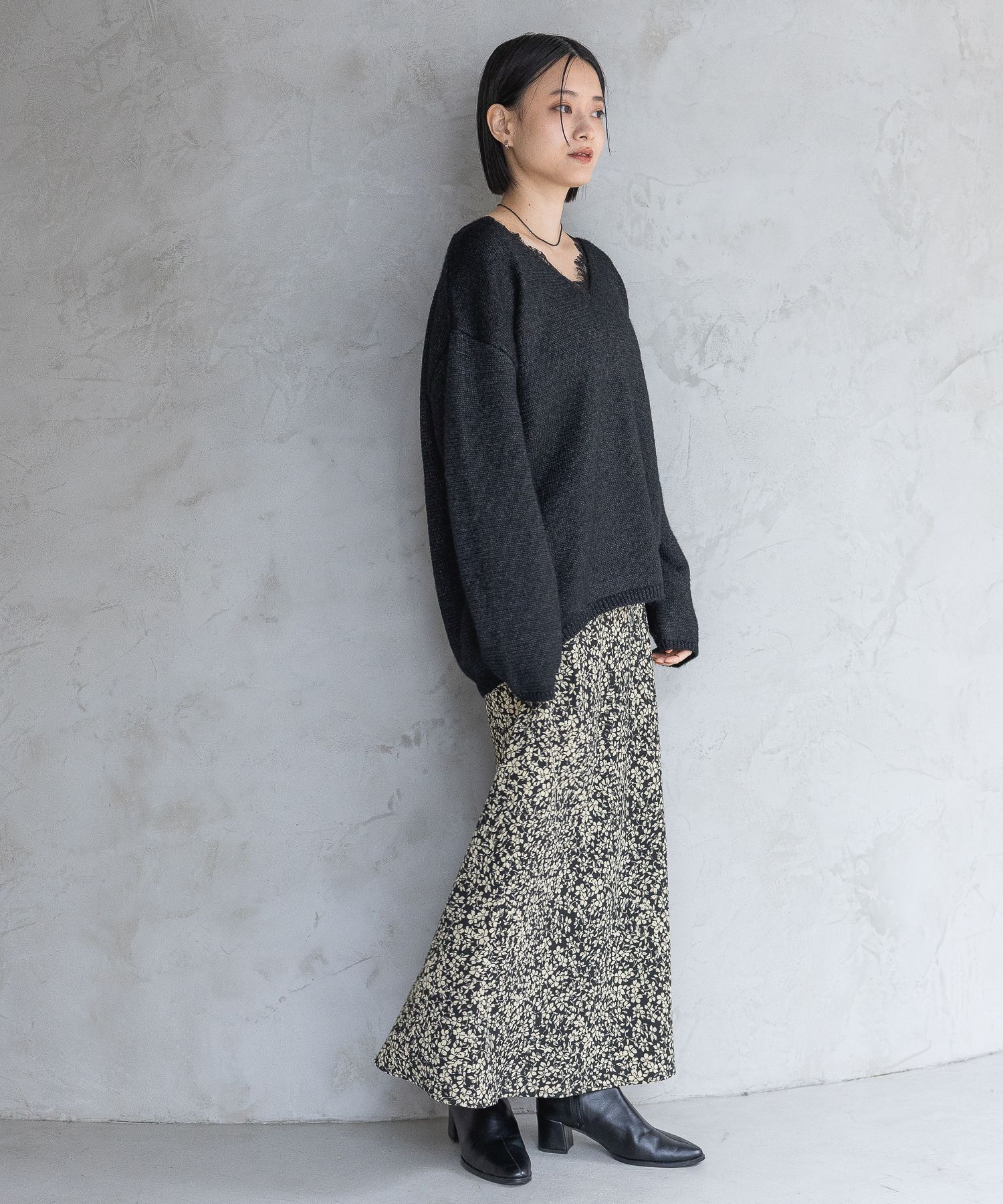 A part by 「フラワープリントナロースカート」|スカート|