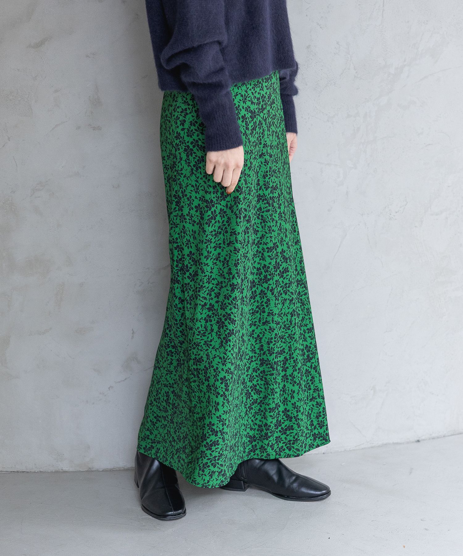 A part by 「フラワープリントナロースカート」|スカート|