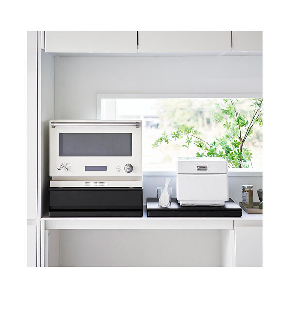 collex「【tower/タワー】 2WAYキッチン家電引き出し&スライドテーブル」|食器・キッチングッズ|