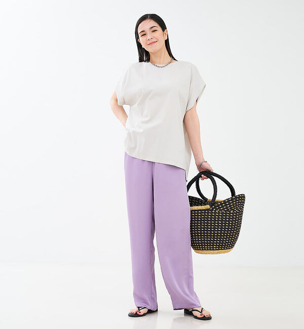 collex「ニャリガバスケット ニケチェック L」|かごバッグ|