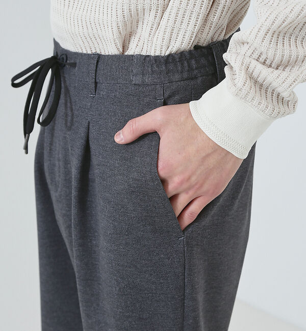 ABAHOUSE「【360&deg;ストレッチ】ポンチ リバープリント イージーパンツ」|スラックス|