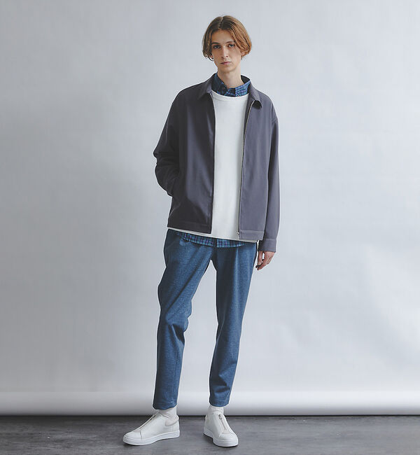 ABAHOUSE「【360&deg;ストレッチ】ポンチ リバープリント イージーパンツ」|スラックス|