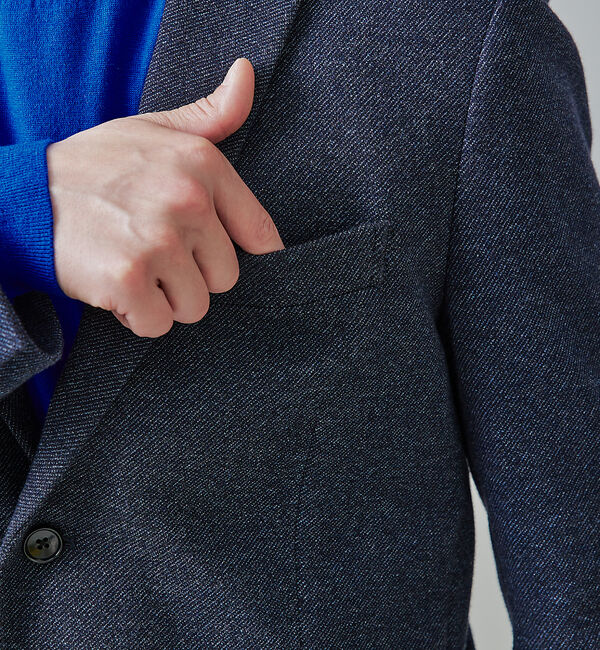 ABAHOUSE「【セットアップ対応/FLEX JACKET】ムリネ ジャージ ツイル ジャケット」|テーラードジャケット|