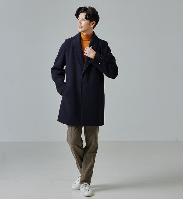 ABAHOUSE「【シルクの様な光沢】カシミヤ　タートルネック ニット」|ニット・セーター|