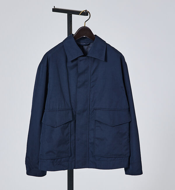 ABAHOUSE「【撥水】パウダーピーチ ウェザーブルゾン/ A-2型」|ブルゾン・スタジャン|ネイビー