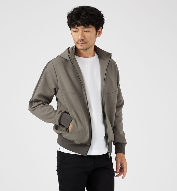 ABAHOUSE「【セットアップ対応】ラインハイショク コンビ ZIPパーカー」|パーカー|