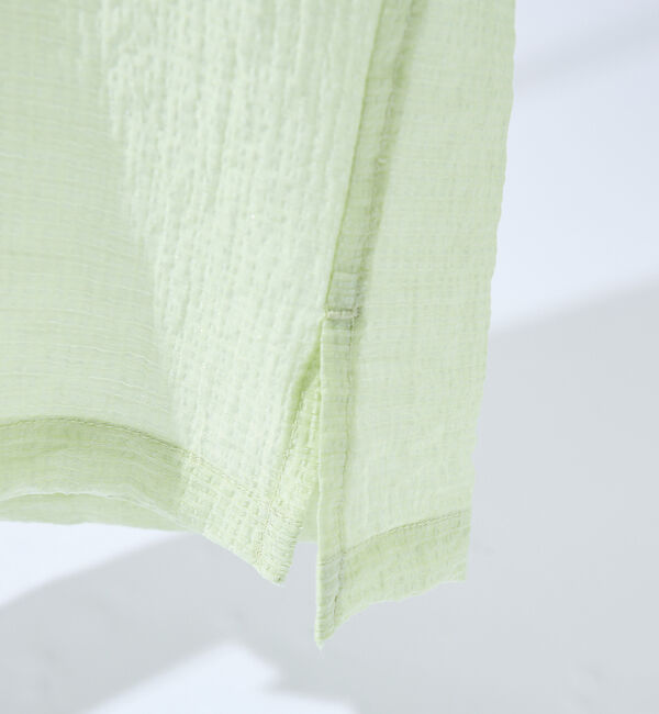 ABAHOUSE「スーパーシアー ラメドビー 半袖シャツ / オーバーサイズ」|シャツ・ブラウス|