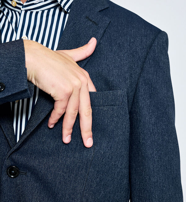 ABAHOUSE「【セットアップ対応】デニムライク ジャケット / FLEX JACKET / 2」|テーラードジャケット|