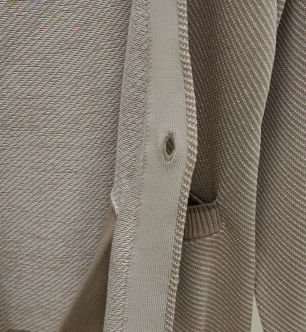 ABAHOUSE「バイアスジャガード 1ボタン カーディガン」|カーディガン|