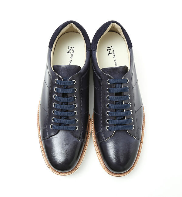alfredoBANNISTER「【一部店舗＋WEB限定】レザー ウェルト 厚底ソール レースアップ スニーカー」|スニーカー|