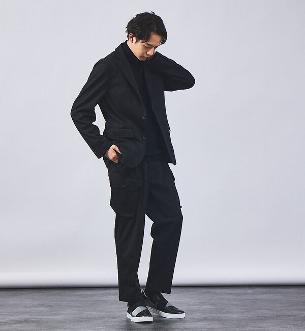 alfredoBANNISTER「【ELASTIC TRAINER】ベルトライン切替 スリッポン/スニーカー」|スニーカー|