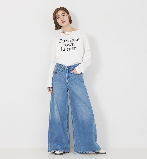 Rouge vif「マチ付ボートロゴロンTee」|Tシャツ・カットソー|