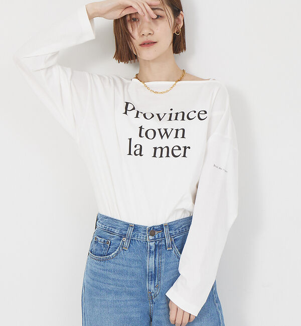 Rouge vif「マチ付ボートロゴロンTee」|Tシャツ・カットソー|