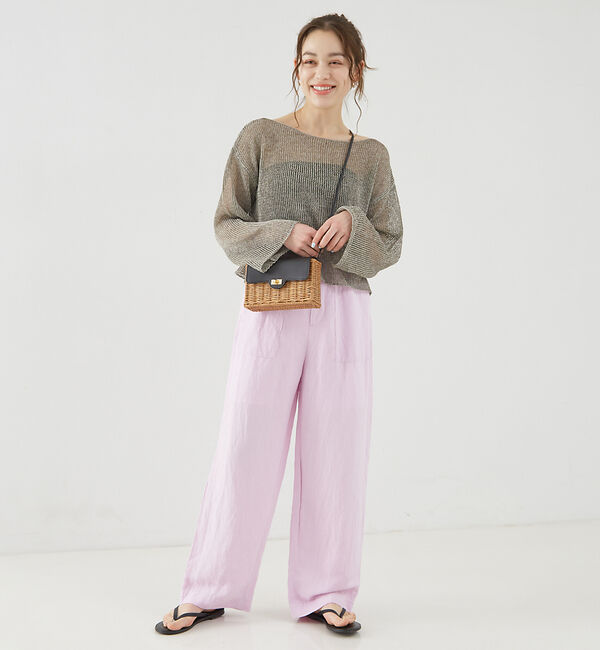 Rouge vif「【追加】レーヨンリネンベイカーイージーパンツ」|その他|