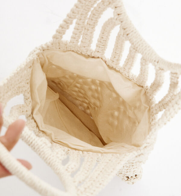 Rouge vif「【SONIA BENGAL】メッシュトートバッグ /ラフィア / コットン /」|ハンドバッグ|