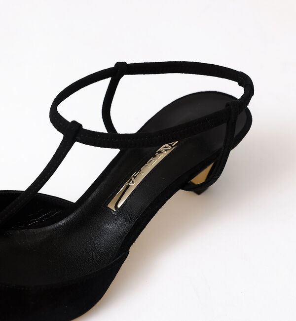 Rouge vif「【BRENTELLA/ブレンテッラ】MARION Tバーストラップパンプス」|パンプス|