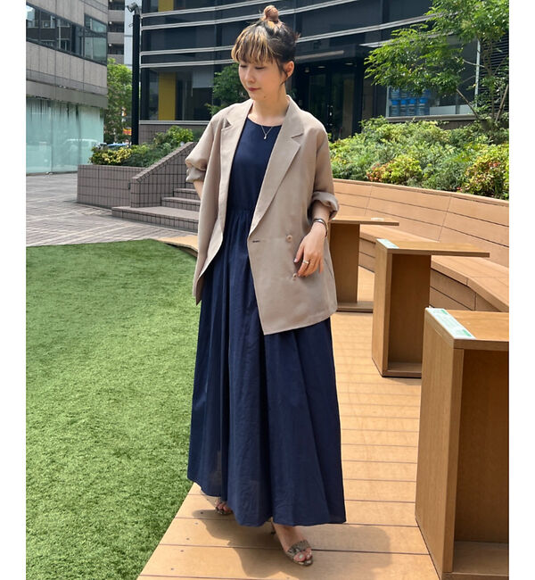 Rouge vif「【一部店舗限定】コットンローンノースリーブリボンワンピース」|ワンピース|