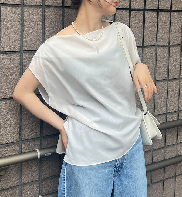 Rouge vif「アシメトリースリーブブラウス」|シャツ・ブラウス|