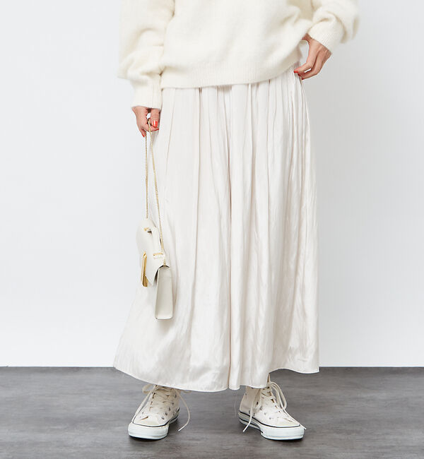 Rouge vif「グロスデシンゴムギャザースカート」|スカート|