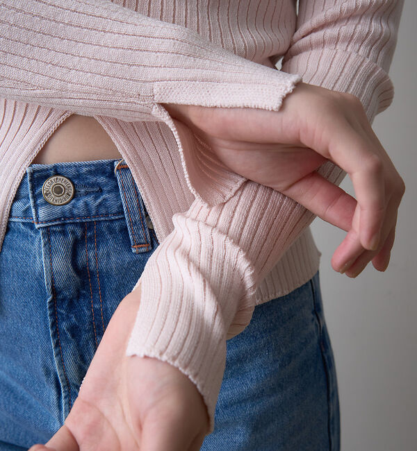 Rouge vif「【一部店舗限定】 カットアウトリブニット」|ニット・セーター|