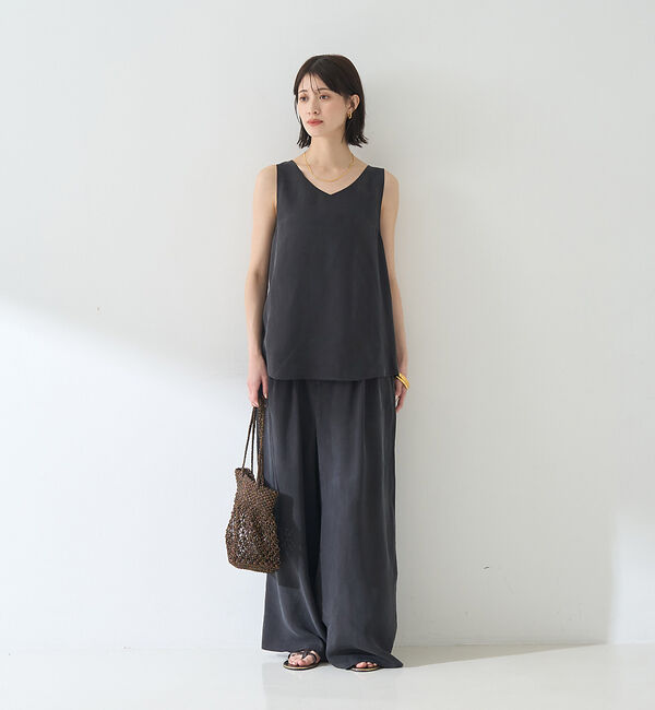 Rouge vif「【セットアップ対応】２WAYキュプラフィブリルノースリブラウス」|キャミソール|