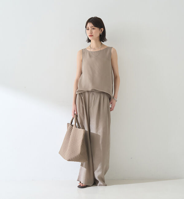 Rouge vif「【セットアップ対応】２WAYキュプラフィブリルノースリブラウス」|キャミソール|