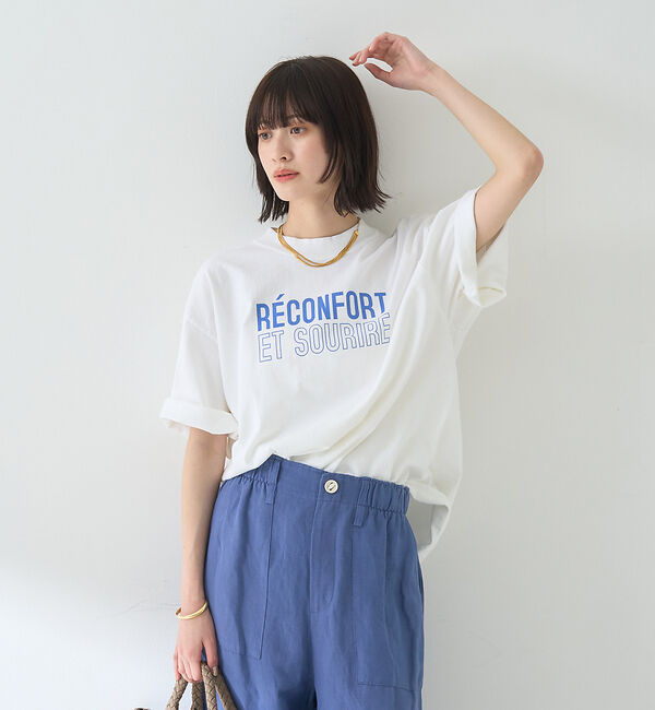 Rouge vif「ピグメントダイカジュアルロゴBIG Tシャツ」|Tシャツ・カットソー|