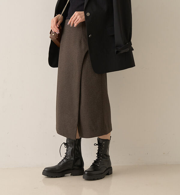 Rouge vif「ウールライクデザインスカート」|スカート|