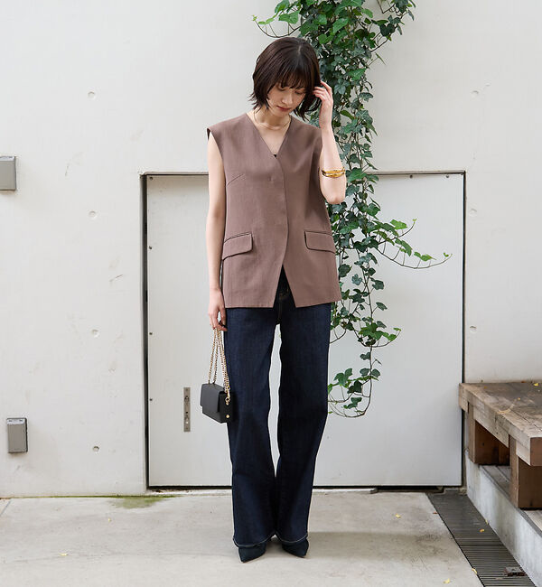 Rouge vif「【AULENTTI/オウレンティ】スクエアチェーンポシェット」|ショルダー・メッセンジャー|