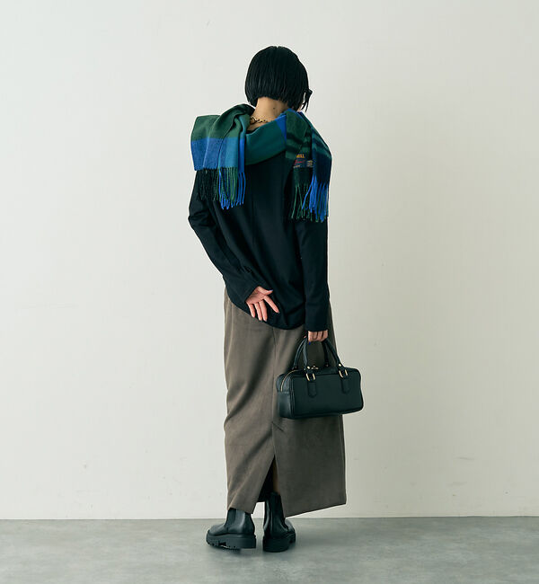 Rouge vif「フェイクスウェードストレッチタイトスカート/ナロースカート」|スカート|