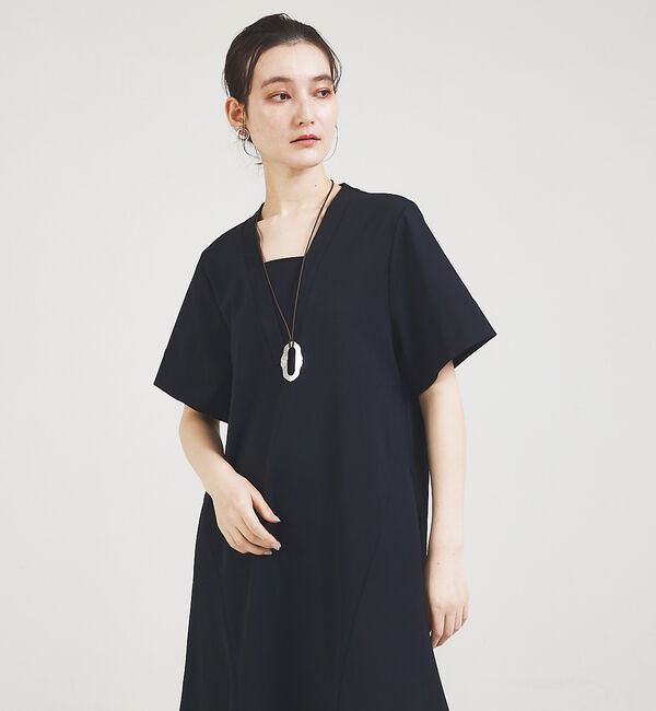 qualite「Vネックマーメイドワンピース」|ワンピース|