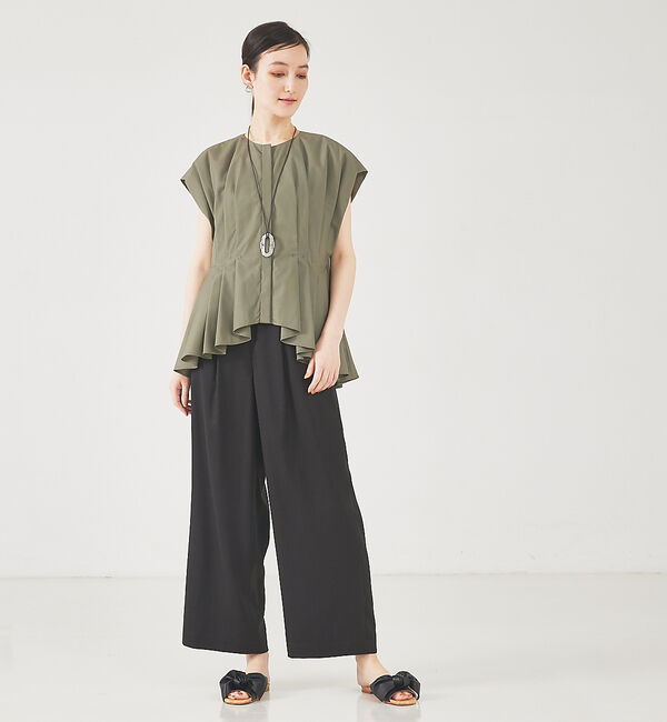 qualite「【PALOMA BARCELO】LEIRE　リボンフラットサンダル」|サンダル|