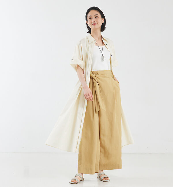qualite「ライトリネンラップパンツ」|その他|