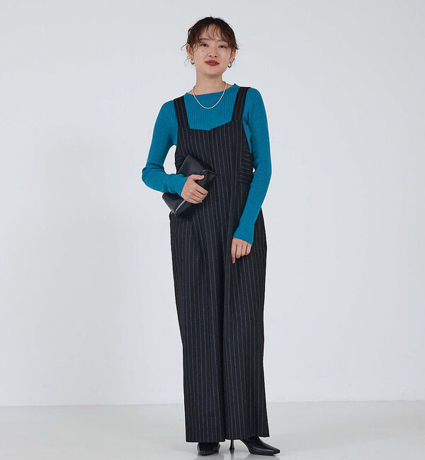 qualite「ウールサキソニーサロペット」|オールインワン|