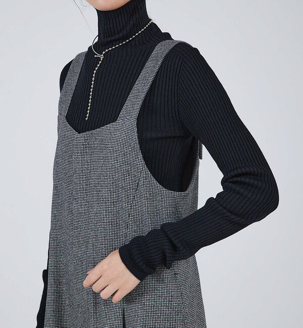 qualite「ウールサキソニーサロペット」|オールインワン|