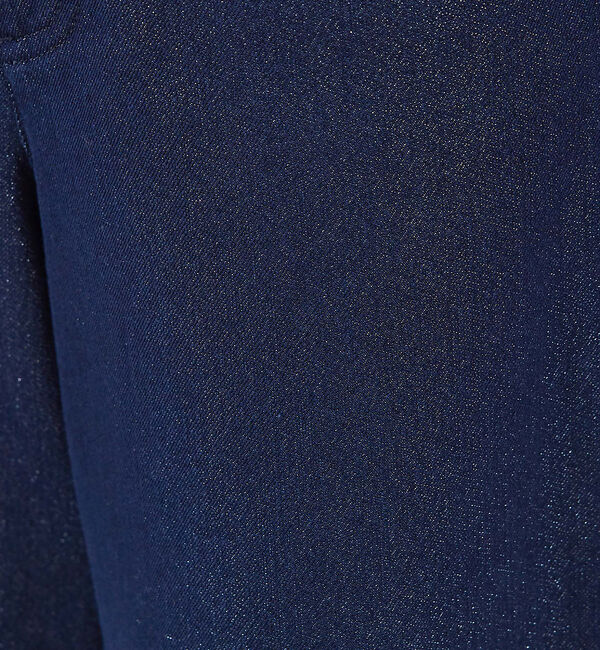 qualite「ワイドフレアーラメデニム」|デニム|