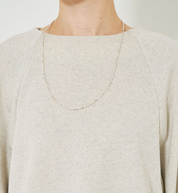 qualite「【大人の上品なスウェット】ラメスウェットプルオーバー」|スウェット・ジャージ|