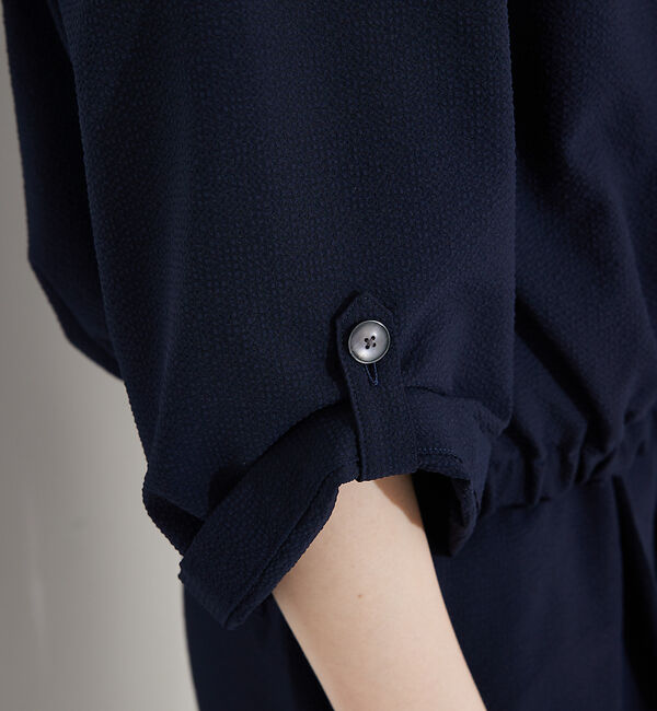 qualite「【接触冷感＆吸水速乾＆UV】シアサッカーブルゾン /セットアップ対応」|ブルゾン・スタジャン|