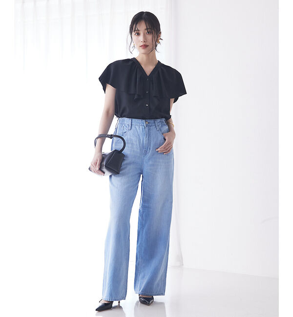 qualite「【Healthy DENIM】Breezy PinkPepper ストレートデニ」|デニム|