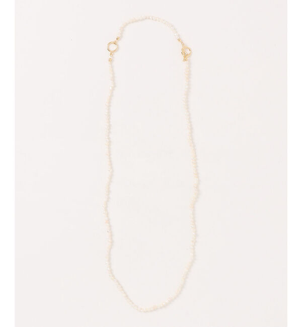 qualite「バロックパールロングネックレス」|ネックレス|ゴールド