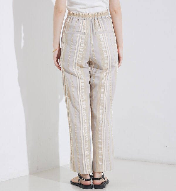 qualite「【セットアップ対応】キュプラストライプパンツ」|その他|