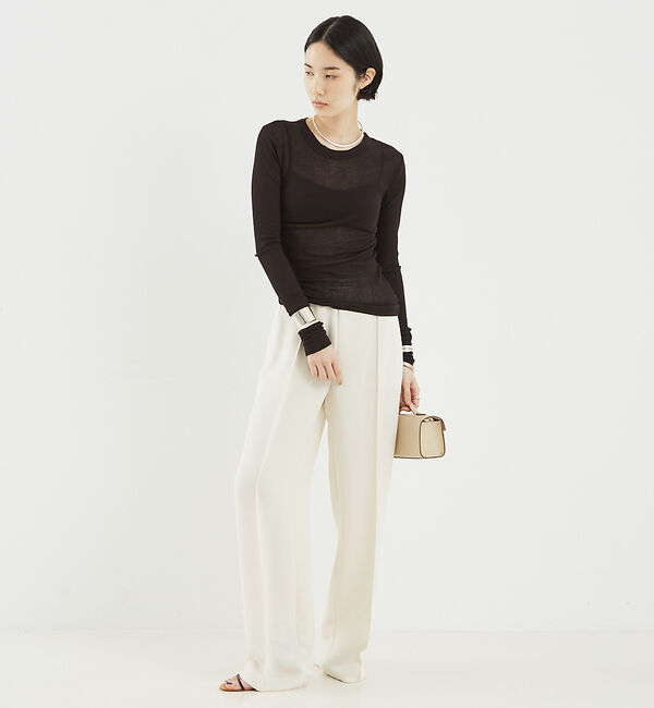 The Store by C' 「【NINETY PERCENT】ANIS SOFT RIB LONG SLEEV」|Tシャツ・カットソー|