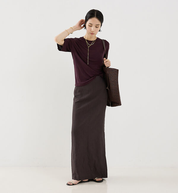 The Store by C' 「【COCUCA】ウォッシャブルシルクTee」|Tシャツ・カットソー|