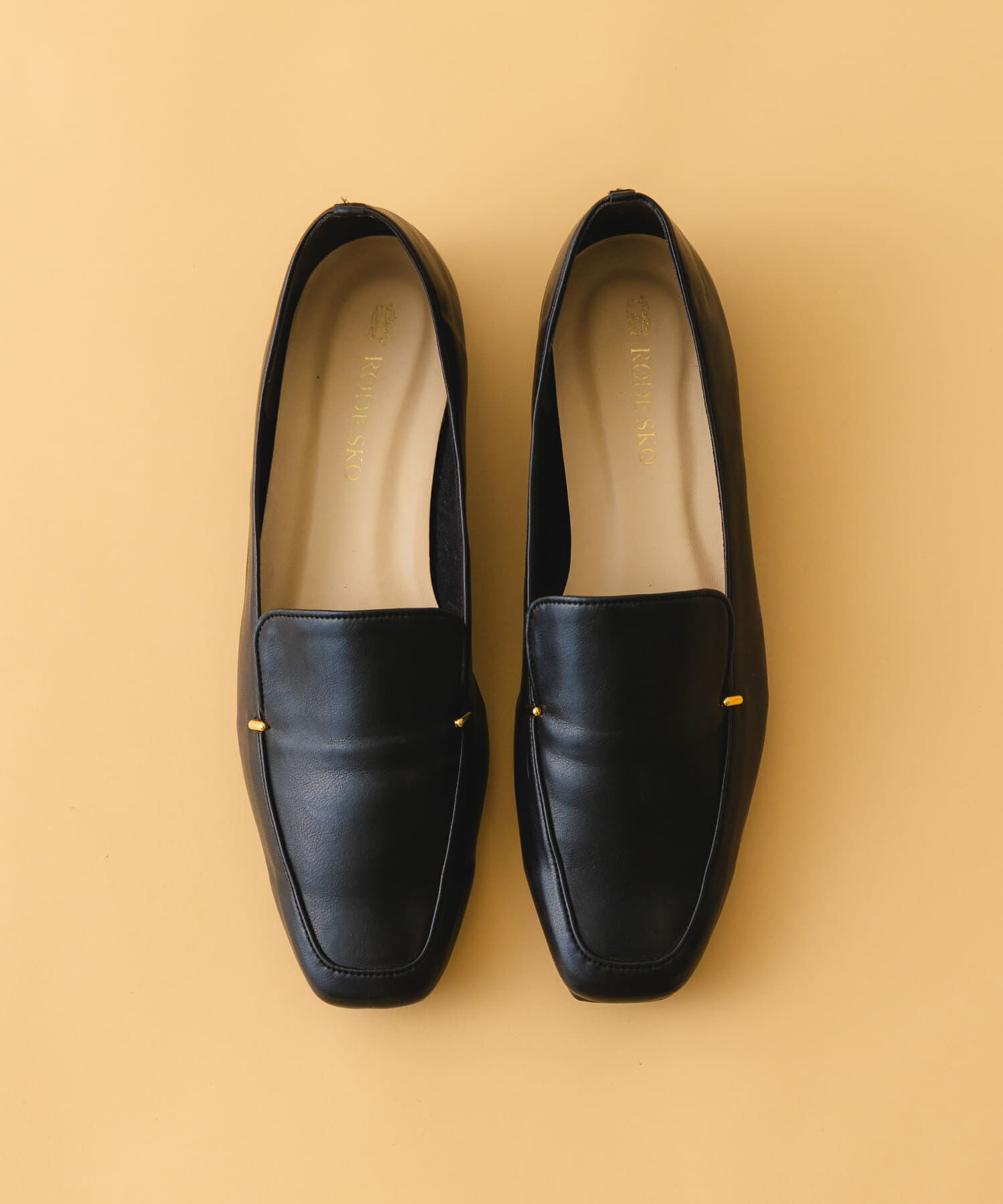 RODE SKO「『MADE IN JAPAN』スクエアトゥプチメタルローファー」|ローファー|ブラック