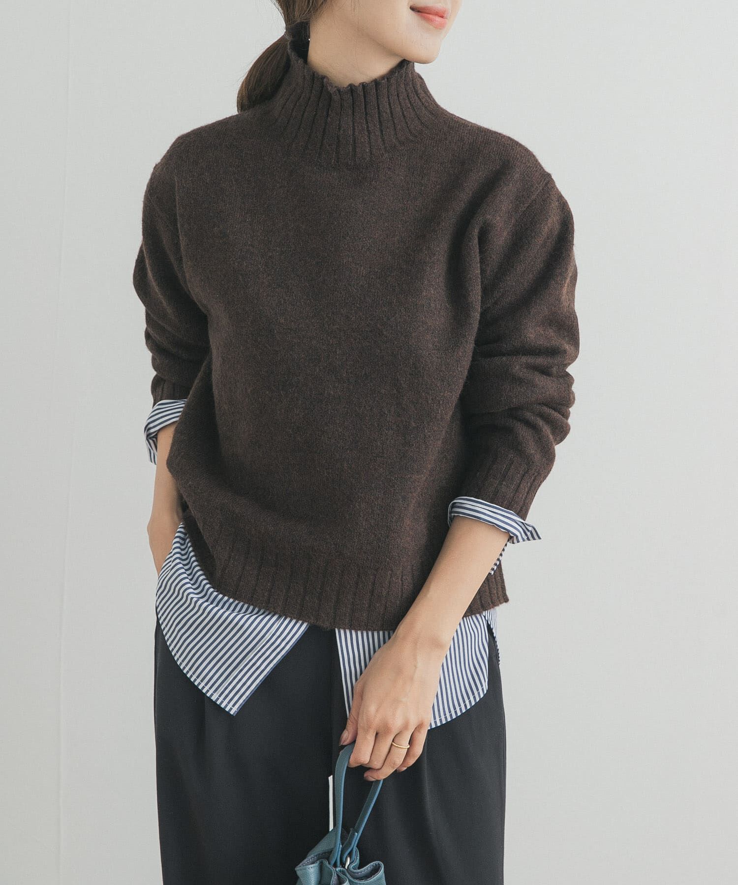 URBAN RESEARCH DOORS「タートルネックニットプルオーバー」|ニット・セーター|