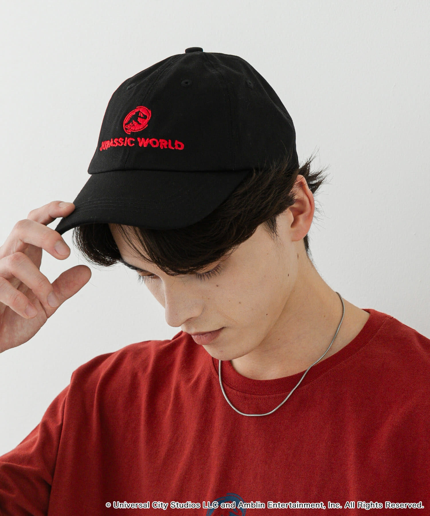 SENSE OF PLACE by URBAN RESEARCH「『別注』Jurassic World&times;SENSE OF PLACE　CAP」|キャップ・キャスケット|ブラック