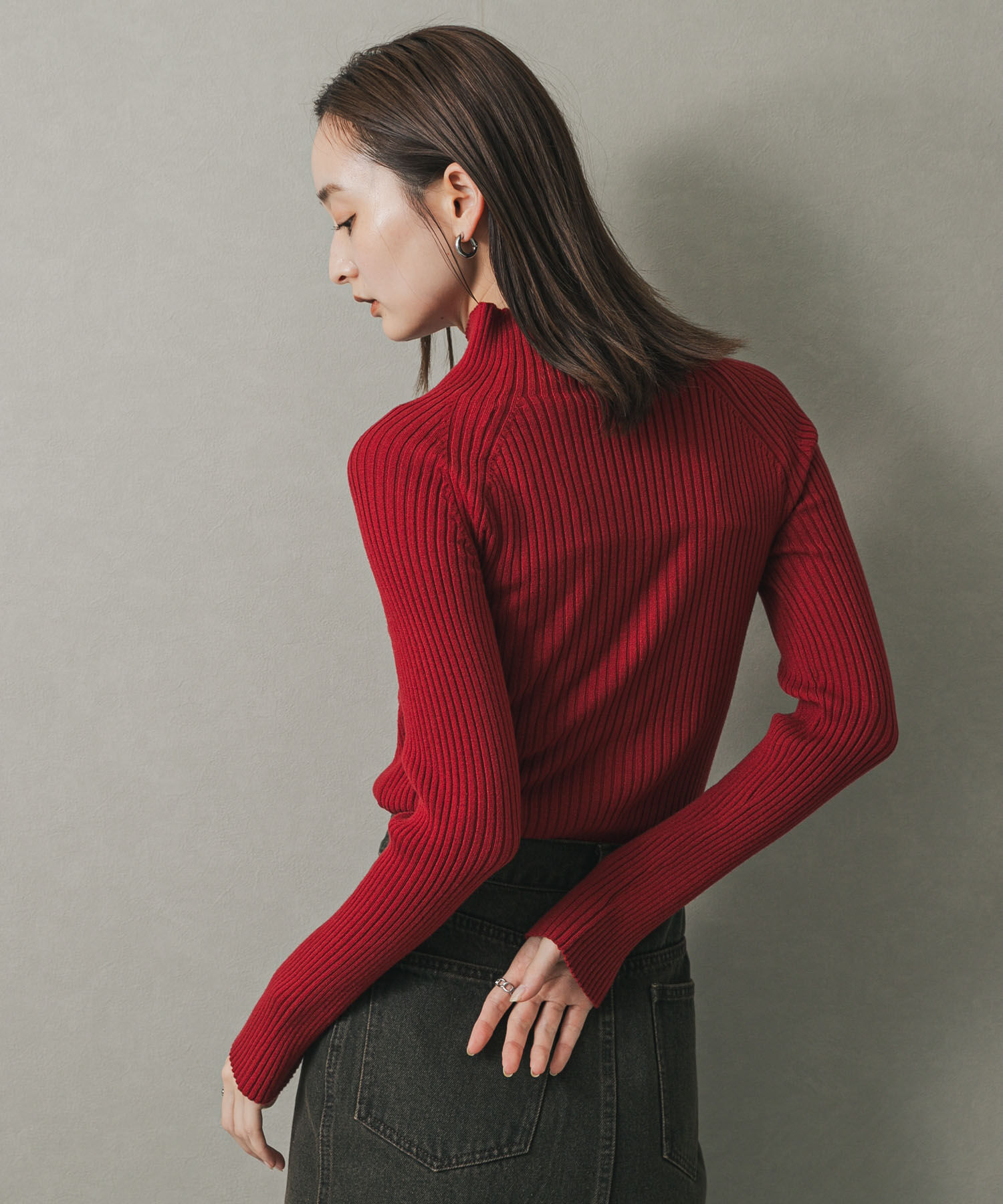 SENSE OF PLACE by URBAN RESEARCH「『一部WEB限定カラー』『毛玉防止』ストレッチリブハイネックセーター」|ニット・セーター|