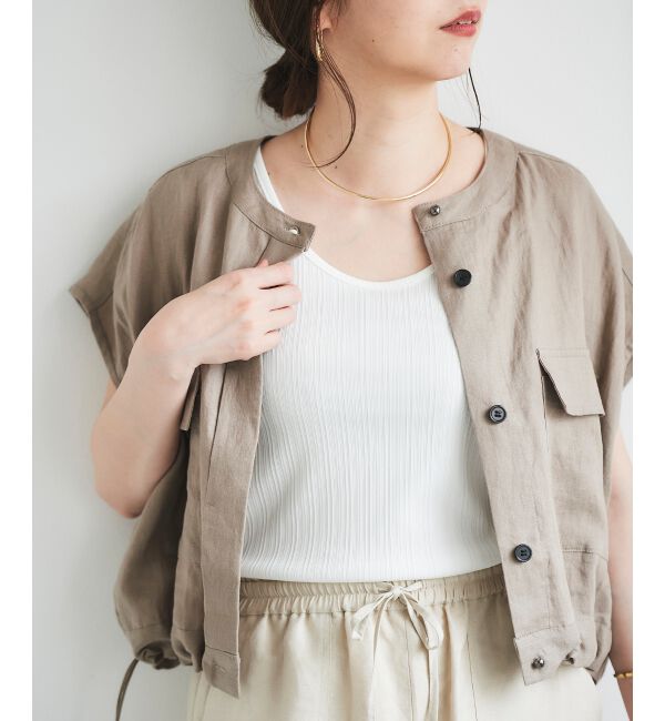  「ストレッチイレギュラーテレコタンク」|タンクトップ|