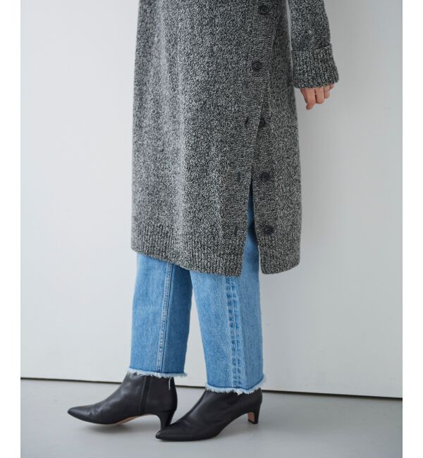 le.coeur blanc「サイドボタンメランジニットワンピース」|その他|