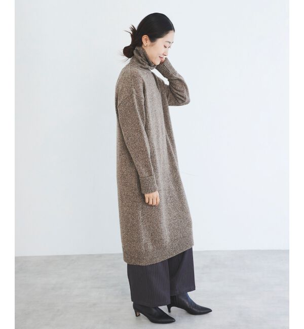 le.coeur blanc「サイドボタンメランジニットワンピース」|その他|